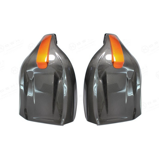 AUDI RS3/RS4 Seat Cover Shell Orange - Carbon Fibre