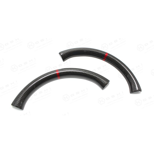 Audi RS3/RS4 Steering Wheel Upper Part (2017-2018) Red Stripe - Carbon Fibre - TMC Motorsport