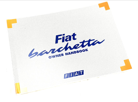Owners Handbook - Fiat Barchetta 2000-2003 60345220
