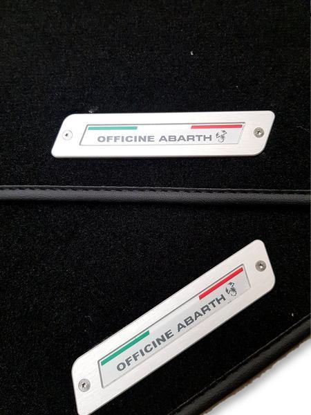 Genuine Abarth Carpet Mats - 500 Abarth Competizione MTA AVAILABLE ONLY - Right Hand Drive Vehicles - TMC Motorsport