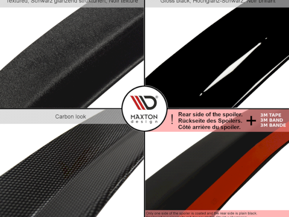 MAXTON DESIGN SPOILER CAP FIAT GRANDE PUNTO ABARTH (2007-10) - TMC Motorsport