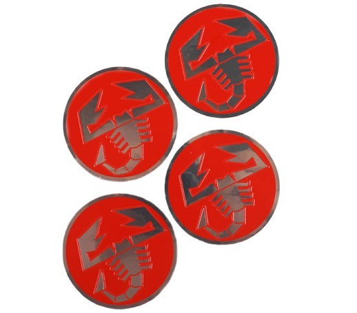 3D Sticker Set Scorpione Silver Look 48 - TMC Motorsport