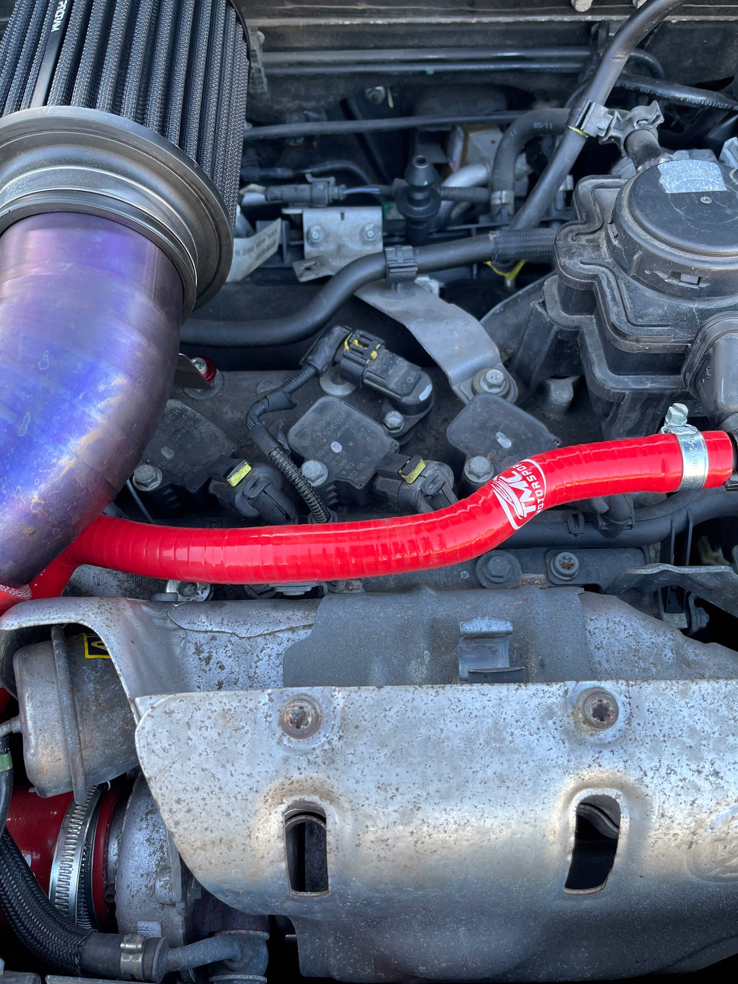 Abarth 500 / 595 / 695, Abarth Grande Punto & Mito "IHI Turbo Vehicles Only" TMC Motorsport Oil Breather Silicone Hose - TMC Motorsport