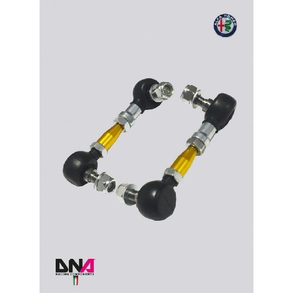 Alfa Giulietta Rear Racing Sway Bar Tie Rods on Uniball Kit - DNA Racing - TMC Motorsport