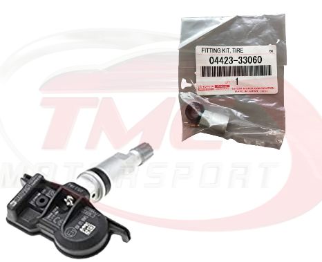 Genuine Toyota TPMS Tyre Valve + Fitting Kit for Toyota GR Yaris - 42607-12020 + 04423-33060 - TMC Motorsport