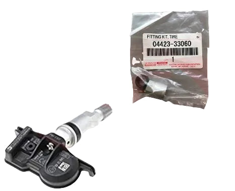 Genuine Toyota TPMS Tyre Valve + Fitting Kit for Toyota GR Yaris - 42607-12020 + 04423-33060 - TMC Motorsport