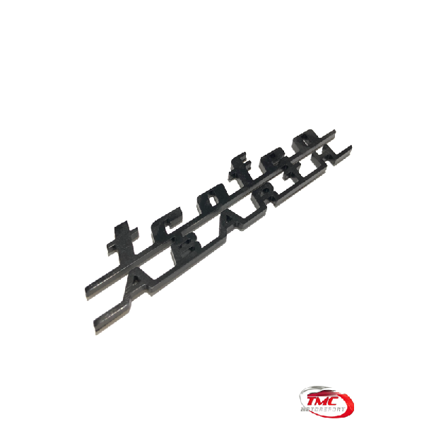 Trofeo Abarth Badge Black 15 cm x 3 cm - OLD STOCK REDUCED TO CLEAR - TMC Motorsport
