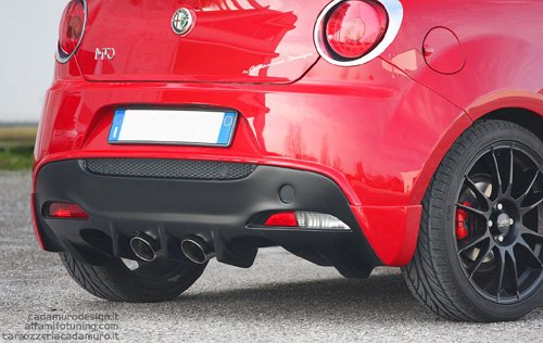 Alfa MiTo Rear Bumper Spoiler For Concentric Silencer v2 - Cadamuro - TMC Motorsport