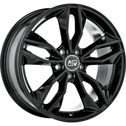 GLOSS BLACK MSW 71 BY OZ RACING SET OF 4 ALLOY WHEELS 19X8 5X114.3 ET45 FOR TOYOTA GR YARIS