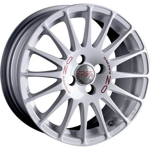 Superturismo Wrc Race White Red Lettering By Oz Racing Set Of 4 Alloy Wheels 18x8 5x114.3 Et40 For Toyota Gr Yaris - TMC Motorsport
