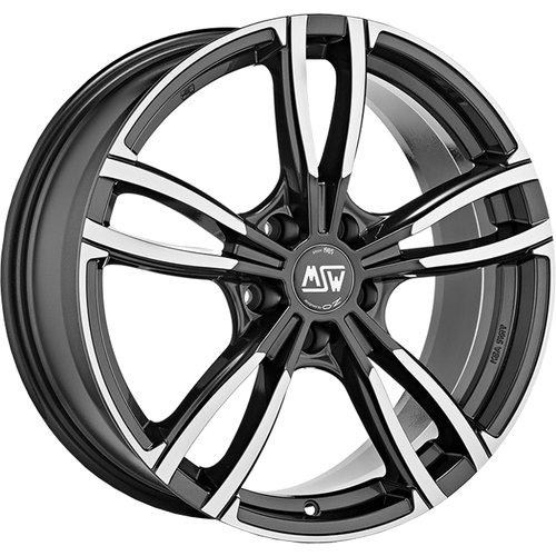 Toyota GR Yaris Gloss Dark Grey Full Polished MSW 73 By OZ Racing SET OF 4 Alloy Wheels 19x8 5x114.3 ET45 - TMC Motorsport