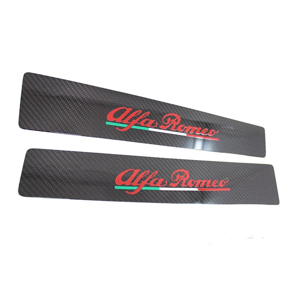 Alfa Romeo 4C Door Sills with Alfa Romeo Logo - Carbon Fibre - TMC Motorsport