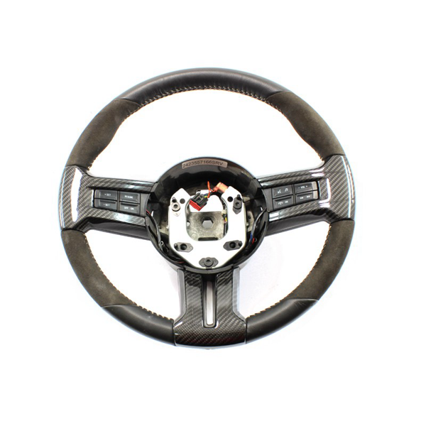 Ford Mustang Steering Wheel Trim 2010-2014 - Carbon Fibre - TMC Motorsport