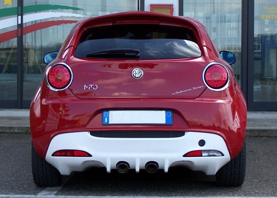 Alfa MiTo Rear Bumper Spoiler For Concentric Silencer - Cadamuro - TMC Motorsport