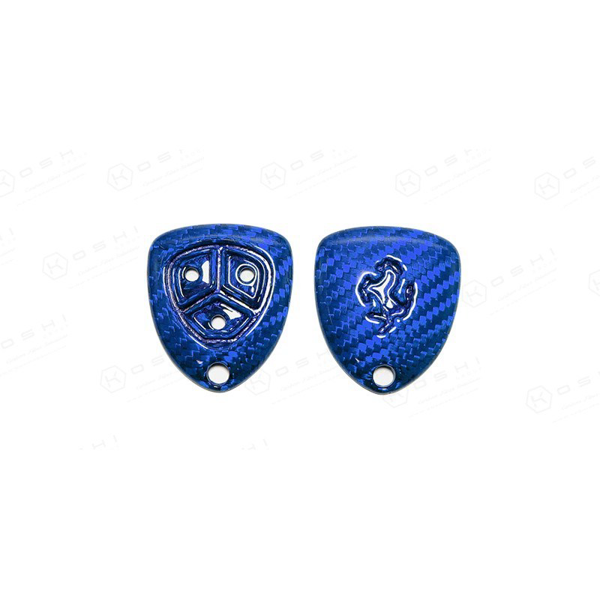 Ferrari 458 , 599 GTB , FF , California Remote Key Fob Blue - Carbon Fibre - TMC Motorsport