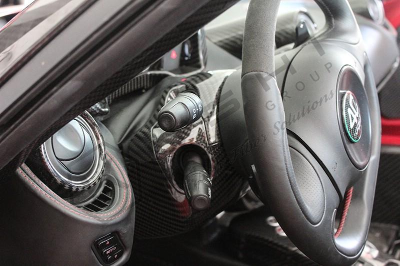 Alfa Romeo 4C Steering Wheel Shroud - Carbon Fibre - TMC Motorsport