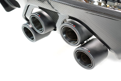 BMW M4 G82 G83 (2021 on) Centre Exit Sport Exhaust with Sound Architect™ Inc. Carbon Diffusor Kit with OR without OPF delete pipes. - QuickSilver Exhausts