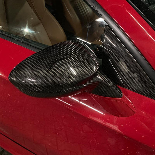 Alfa Romeo Brera Mirror Caps - Carbon Fibre
