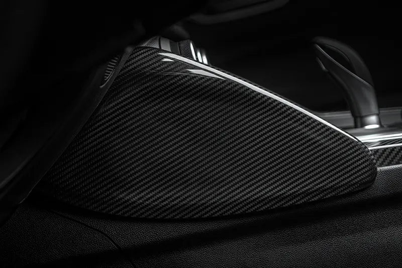 Alfa Romeo Giulia Side Panel Trim of Center Console Cover - Carbon Fibre - TMC Motorsport