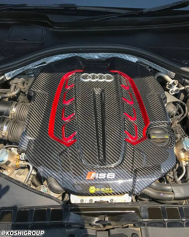 Audi RS6 & RS7 Engine Cover - Carbon Fibre - TMC Motorsport