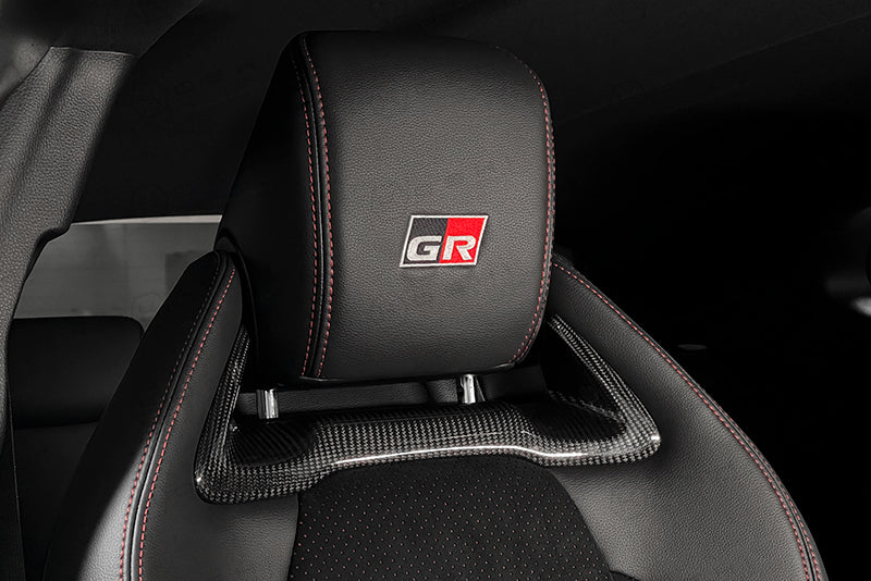 Toyota GR Yaris Headrest Inserts - Carbon Fibre