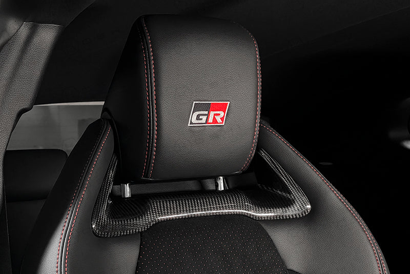 Toyota GR Yaris Headrest Inserts - Carbon Fibre - TMC Motorsport
