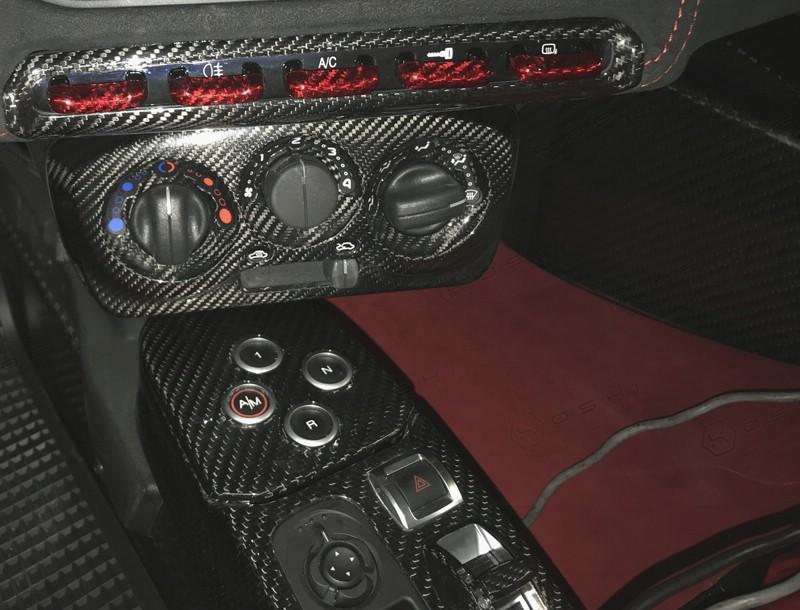 Alfa Romeo 4C Control Button Frame Cover - Carbon Fibre - TMC Motorsport