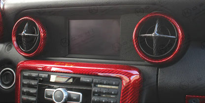 Mercedes Benz SLK R172 Air Vent Selector - Carbon Fibre