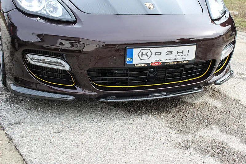 Porsche Panamera Front Lip Splitter Bumper Facelift - Carbon Fibre - TMC Motorsport