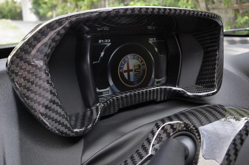 Alfa Romeo 4C Instrument Gauge Frame - Carbon Fibre - TMC Motorsport