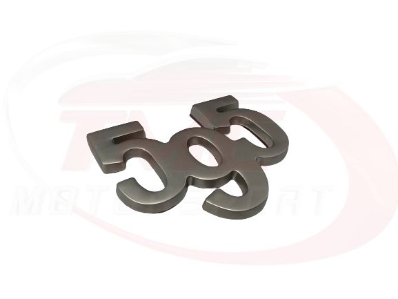 Abarth 595 Badge Matte Silver 5cm x 4cm OLD STOCK REDUCED TO CLEAR - TMC Motorsport