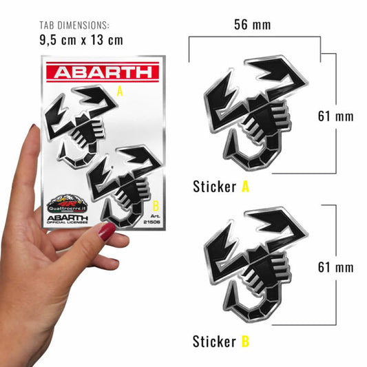 Abarth Scorpion Sticker - Twin Pack