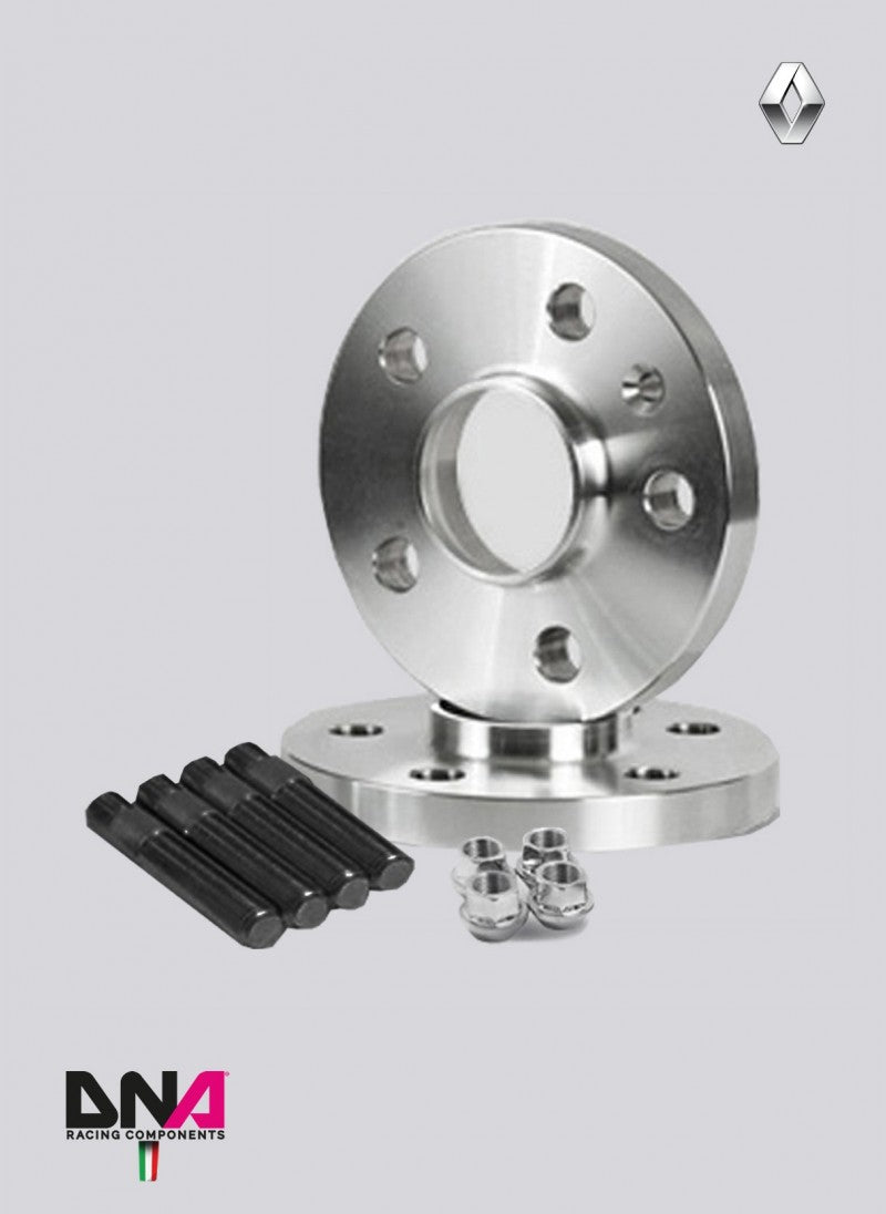 Renault Clio IV RS (2013 - ) WHEEL SPACERS 20mm, STUDS AND MOTORSPORT NUTS KITS - DNA RACING - TMC Motorsport