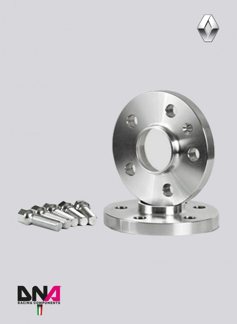Renault Clio III RS 197 (2006-2009) - Renault Clio III RS 200 (2009-) 5MM WHEEL SPACERS AND BOLTS KITS - DNA RACING - TMC Motorsport