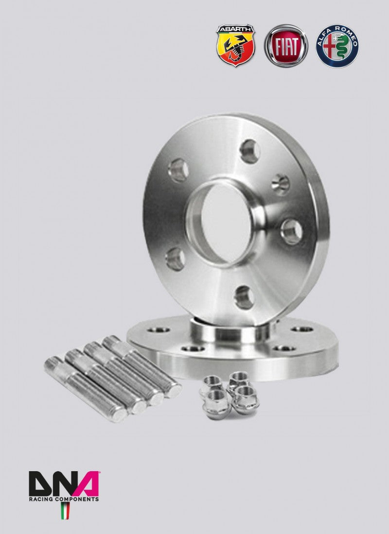 FIAT 500 WHEEL SPACERS STUDS + NUTS KITS 16mm - DNA RACING - TMC Motorsport