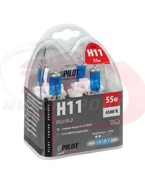 H11 12V 55W Xenon Style Dipped Beam Bulbs - Pair - TMC Motorsport