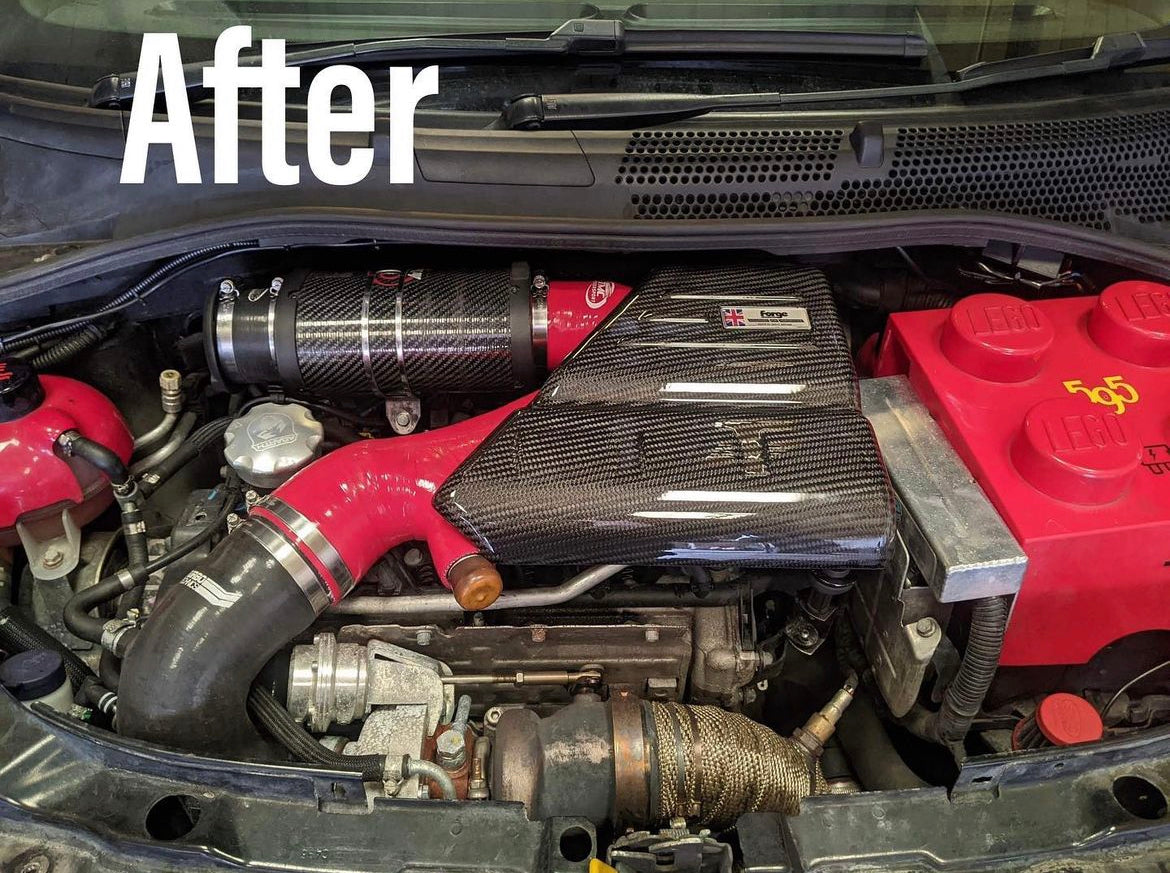 Abarth 500 / 595 / 695 Replica Biposto Intake TMC Motorsport Silicone Hose (Use with BMC OTA) - TMC Motorsport