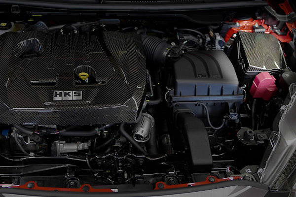 HKS Dry Carbon Fusebox Cover Toyota Yaris GR 20+ - TMC Motorsport