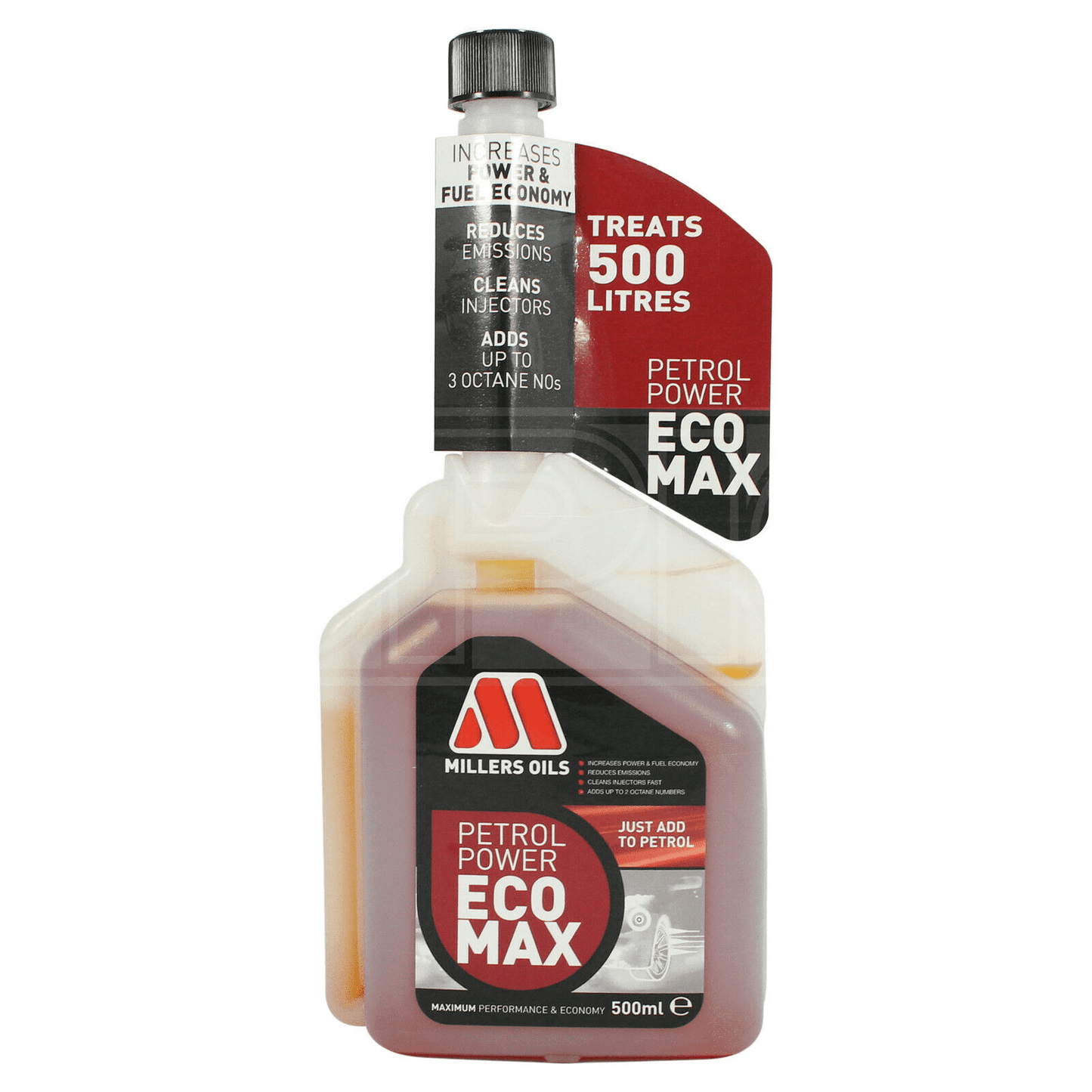 Millers Petrol Power Ecomax Octane Booster 500ml - TMC Motorsport