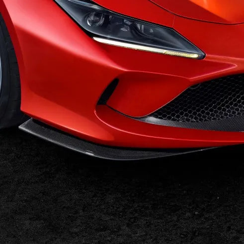Ferrari F8 – Carbon Fibre Front Lateral Aero Spoilers - Carbon Fibre - TMC Motorsport