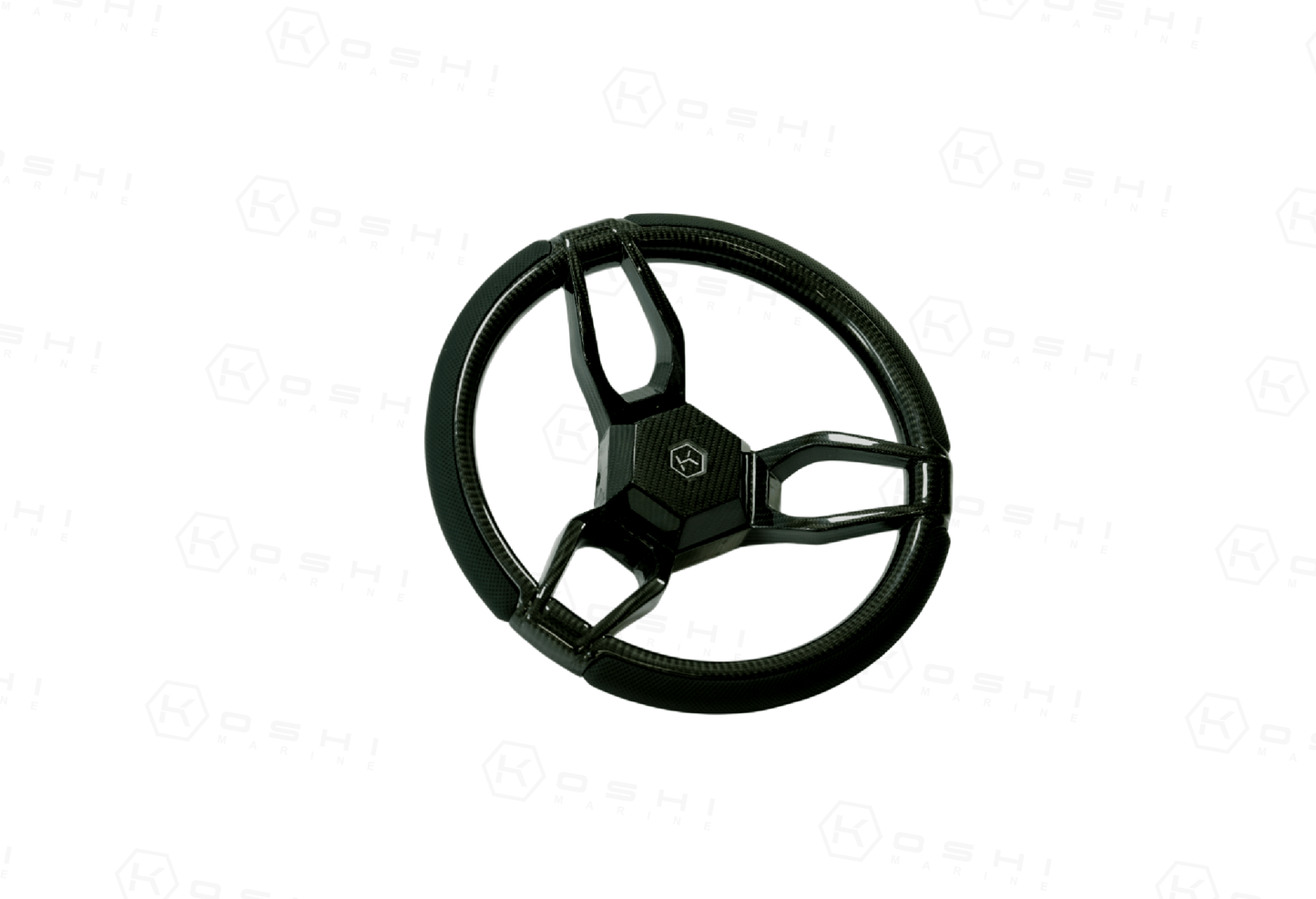 Carbon Fiber 3-Spoke Steering Wheel ROUND – KOSHI Design - Carbon Fibre