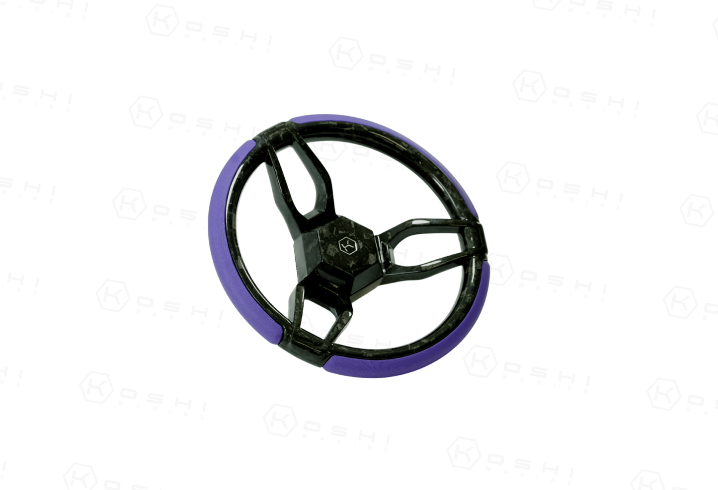 Carbon Fiber 3-Spoke Steering Wheel ROUND – KOSHI Design - Carbon Fibre