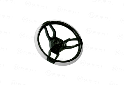 Carbon Fiber 3-Spoke Steering Wheel ROUND – KOSHI Design - Carbon Fibre