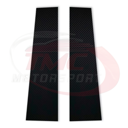 Abarth 500 / 595 / 695 Carbon Fibre Look Central Pillar Cover Stickers - Abarth Tuning