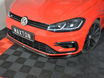 Maxton Design Front Splitter V.6 Volkswagen Golf R / R-Line Mk7 Facelift