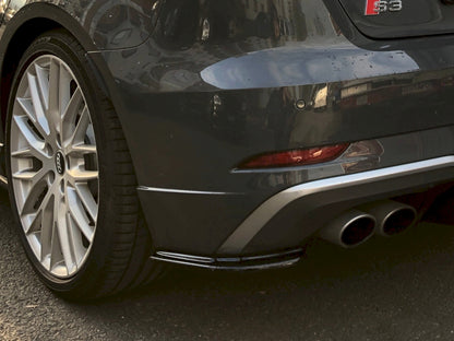 Maxton Design Rear Side Splitters Audi S3 8V Facelift Sportback (2017-2020)