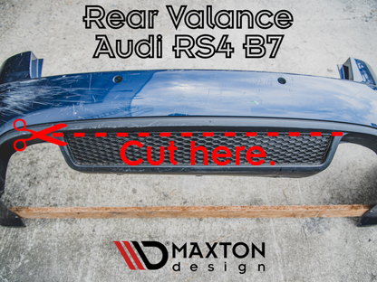 Maxton Design Rear Valance Audi RS4 B7