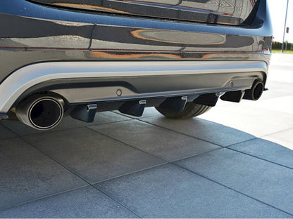 Maxton Design Rear Valance Volvo V60 Polestar Facelift (2014-2018) - Textured