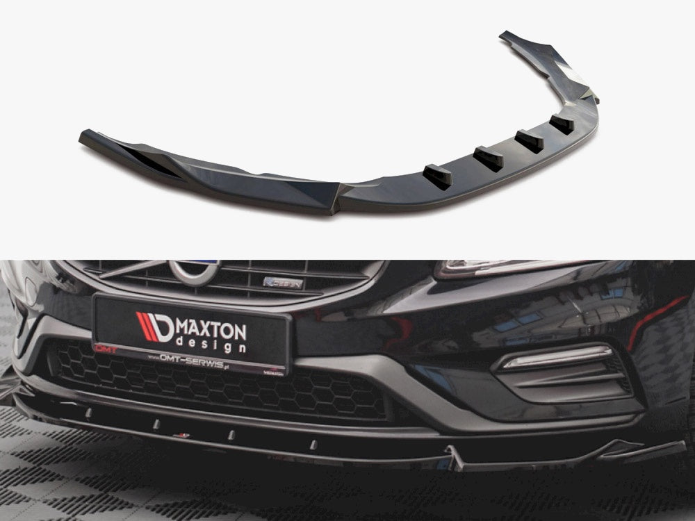 Maxton Design Front Splitter V1 Volvo S60 R-design MK2 (2014-2018)