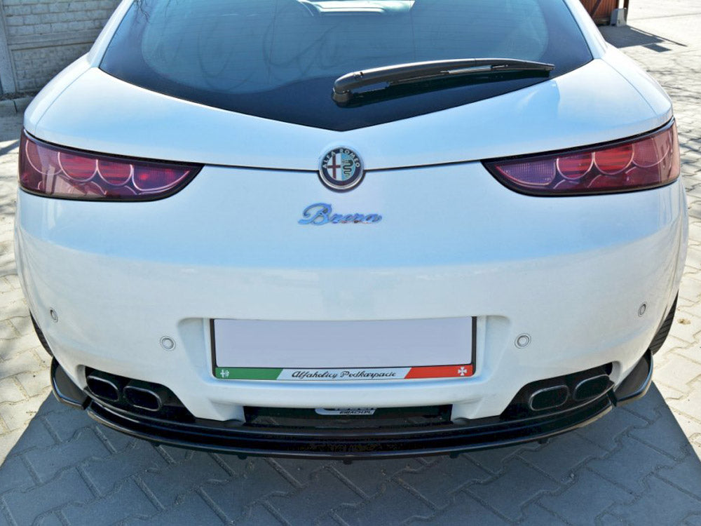 Maxton Design Central Rear Splitter (Vertical Bars) Alfa Romeo Brera - Textured